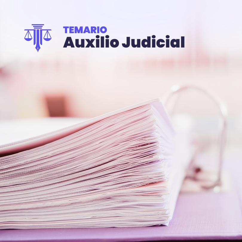 temario auxilio judicial